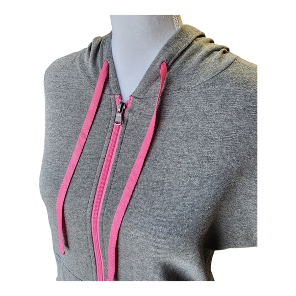 Maurices Women's Short Sleeve Jacket, Sweartshirt, Hooded, Full Zip, Size M - Picture 2 of 11